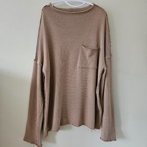 Free People Raw Hem Sweater